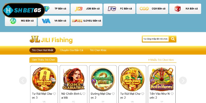 Hàng loạt trò chơi bắn cá hấp dẫn chinh phục người dùng