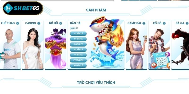 Danh mục sản phẩm đa dạng 7 sảnh game chất lượng
