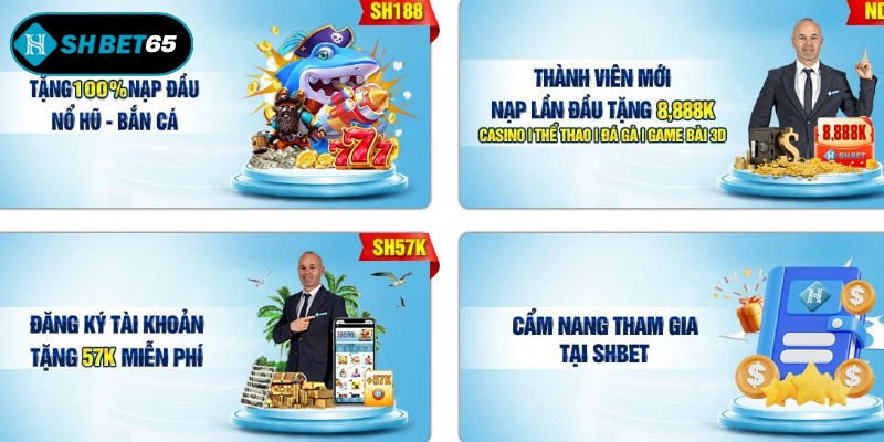 Khuyến mãi SHBET tặng 57K miễn phí cho thành viên mới
