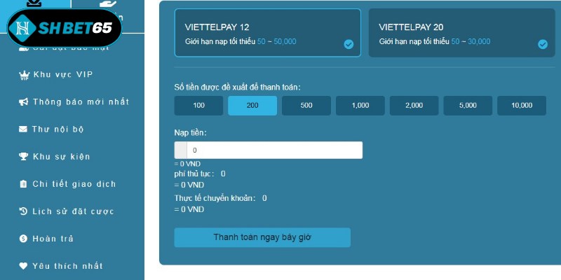 Người dùng nhập chính xác giá trị muốn gửi lên ô trống